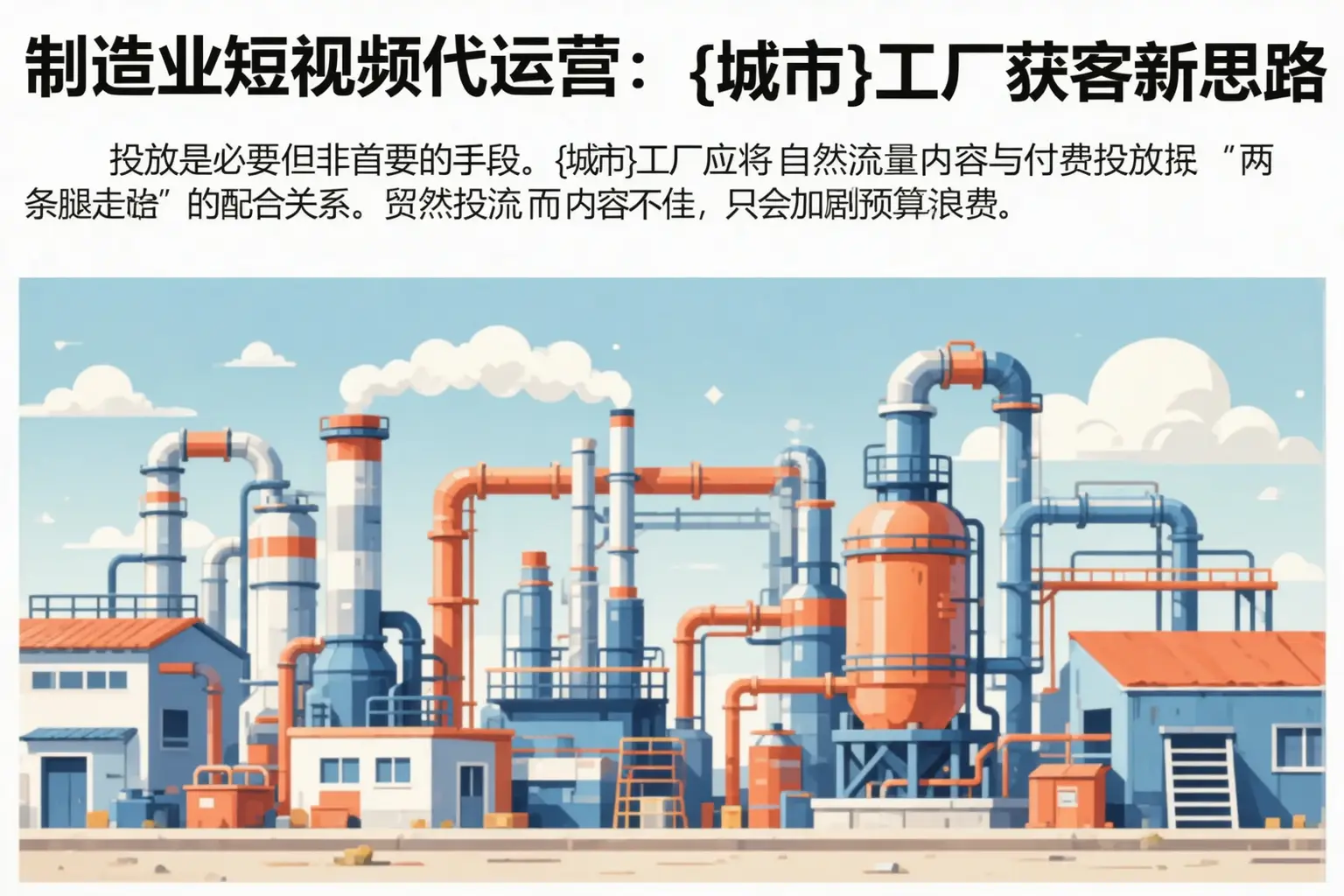 制造业短视频代运营：沛县工厂获客新思路